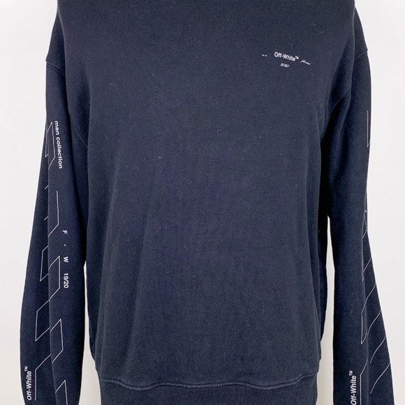 Off-White FW2020 Diagonal DesignerCrewneck Sweatshirt Great Springtime Deal. - Picture 5 of 5